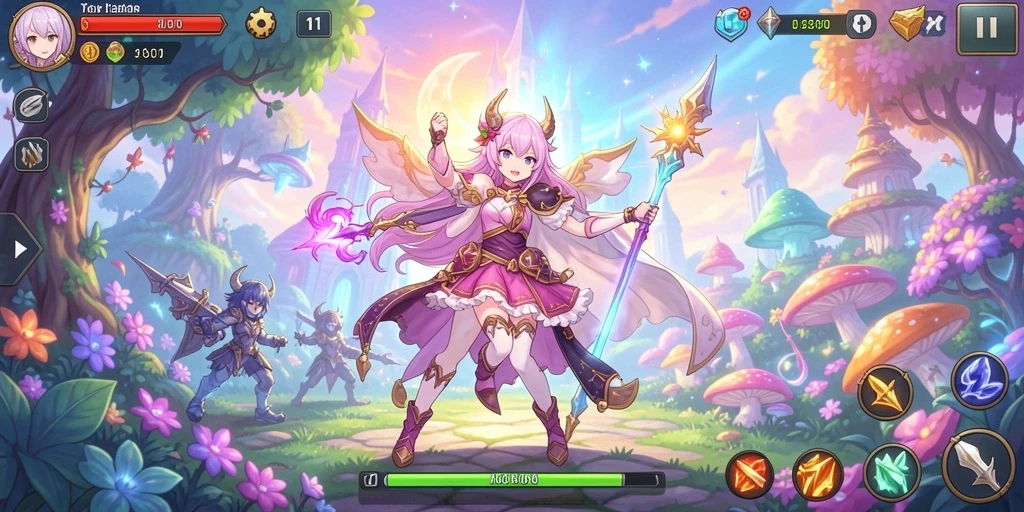 Visual menawan dari salah satu level yang menantang.