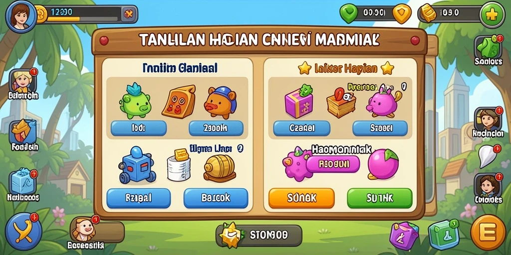 Fitur komunitas yang memungkinkan interaksi antar pemain.